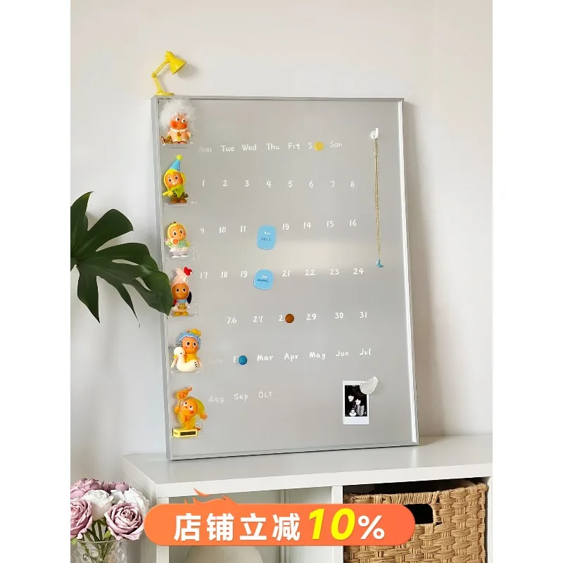 Stainless steel magnetic suction decorative painting DIY photo wall atmosphere living room entrance hanging painting
