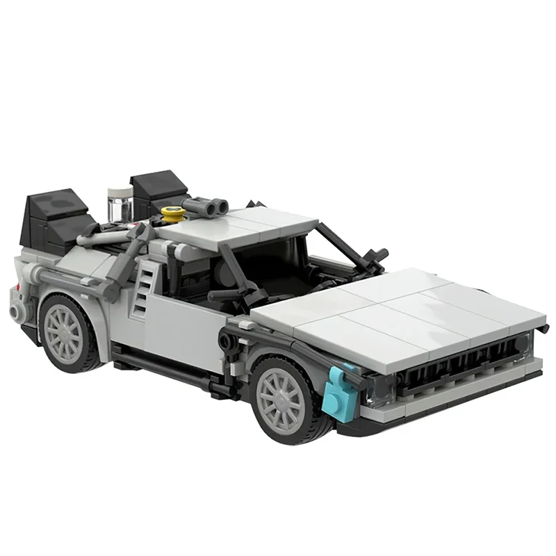 MOC Bricks Technical Mini DeLorean DMC Car Back To The Future Time Machine Building Blocks Kids Toy for Boys Gift Brick Toy