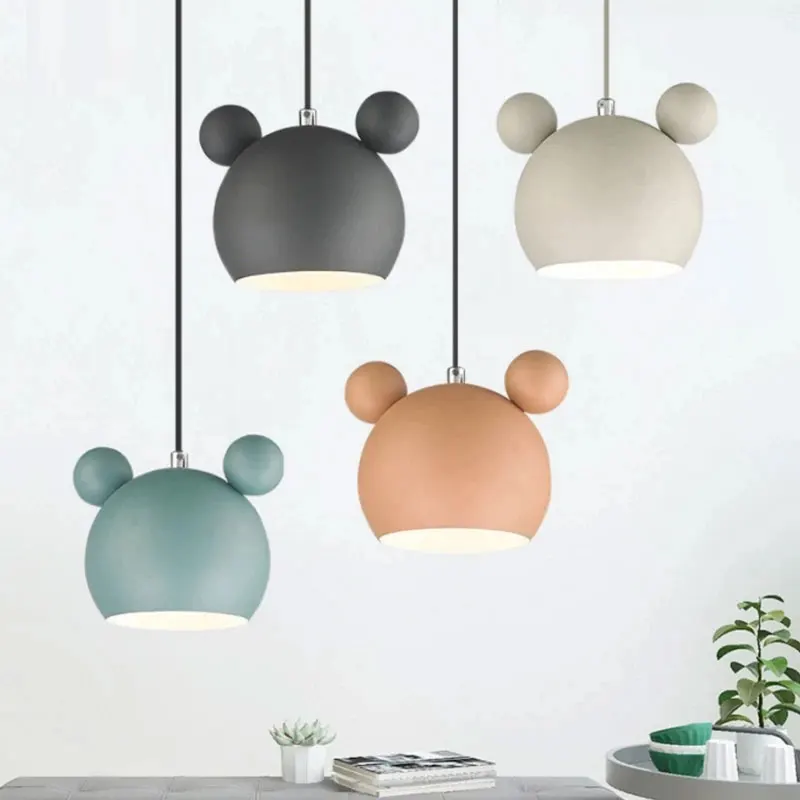 

Nordic Modern Pendant Light Macaro Wire Chandelier Indoor Cute Led Ceiling Hanging Light Dining Room Loft Cafe Kids Bedroom Home