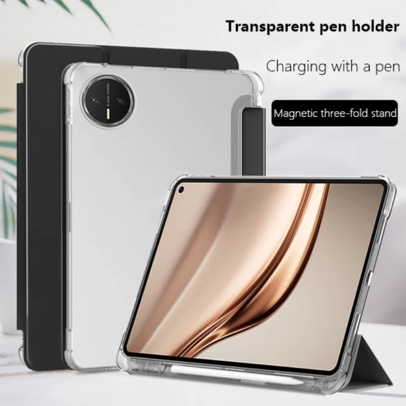 

Прозрачный мягкий защитный чехол из ТПУ для Huawei MatePad Mini 8,8 дюйма, 2025 MLR-AL00 MLR-AL10 с чехлом-держателем для карандашей