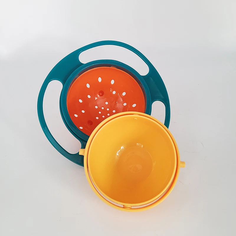 Universal Gyro Bowl 360 Grad Drehung auslaufs ichere Fütterung schalen für Baby Training Kinder Rotary Balance Neuheit Kreisel – Detail 7