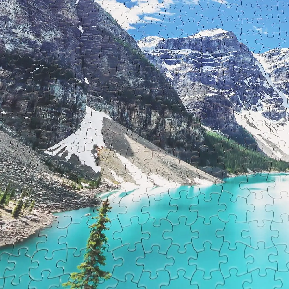 300/500/520/1000 pezzi Puzzle in legno di Banff per adulti Parco nazionale Paesaggio di montagna Puzzle Giochi Divertimento per la famiglia Giocattolo regalo