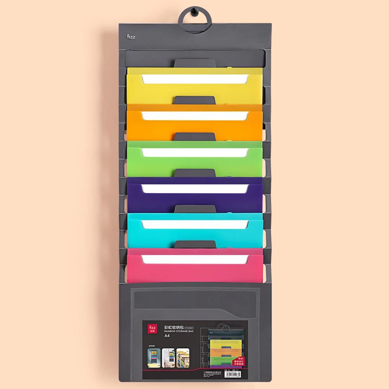 Многослойная папка для файлов Xiaomi Fizz формата А4, расширяющийся органайзер для файлов, коробка для хранения документов, портативная красочная бумага/выблик/чеков/держатель для документов