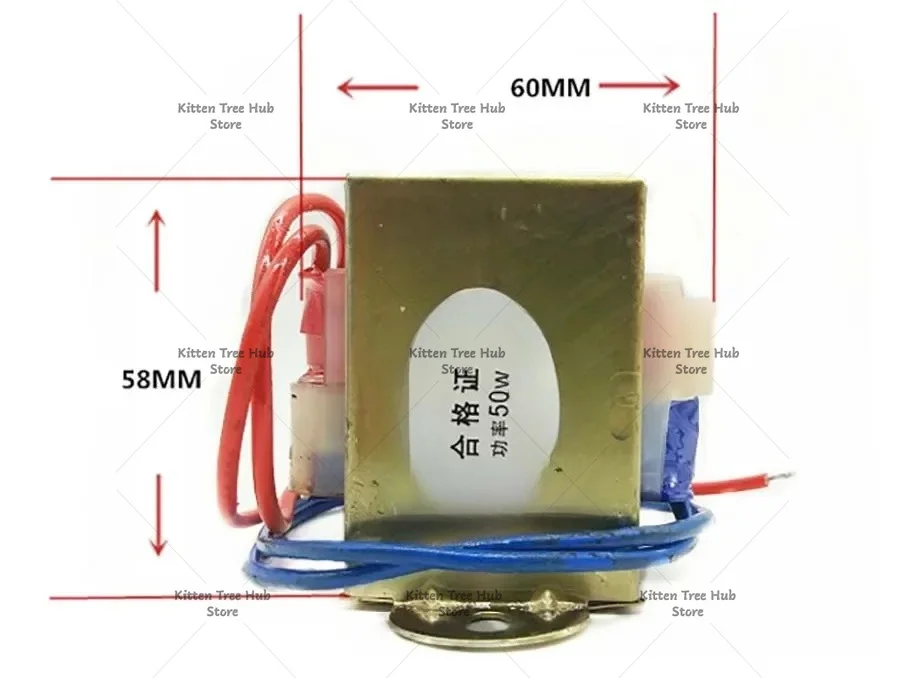 50W/VA Power Transformer Input AC 220V/380V~50Hz Output Single/Dual 6V 9V 12V 15V 16V 18V 24V to 380V Copper Core
