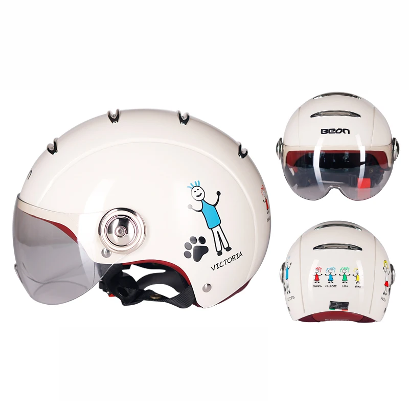

Beon B105 Motorcycle Helmet Men Women Capacetes Retro Vintage Scooter Half Open Face Helmet CE approved Motorbike E-Bike Helmet