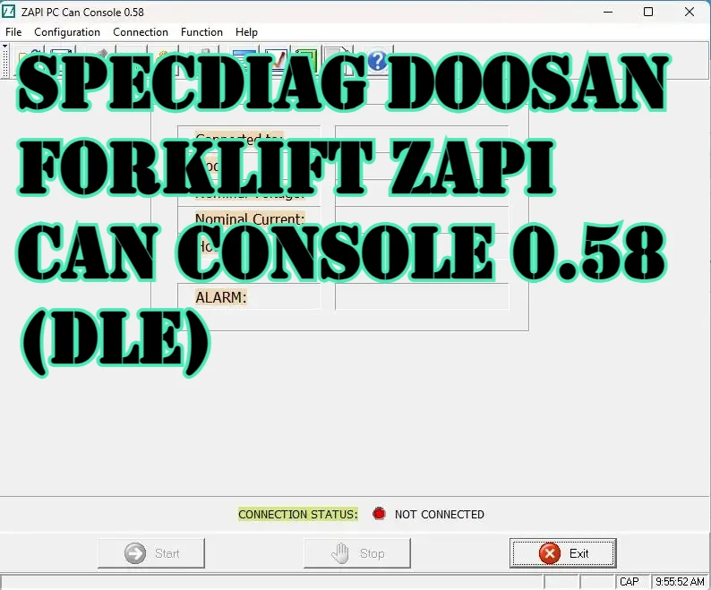 

SpecDiag Doosan Forklift ZAPI Can Console 0.58 (DLE)