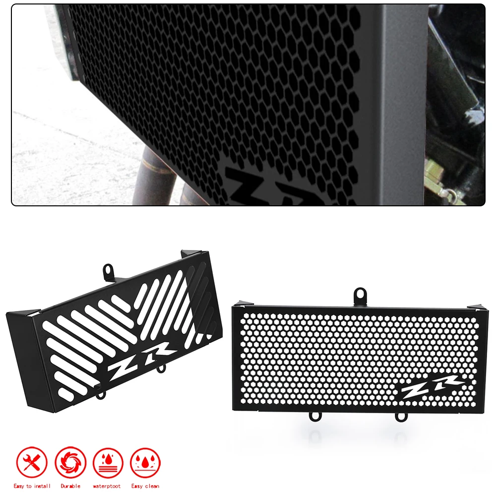 

Motorcycle Protection Oil Cooler Guard Protect For Kawasaki ZR-7/ZR7 ZR-7S/ZR7S 2002-2004 1999 2000 2001 Radiator Grille Cover