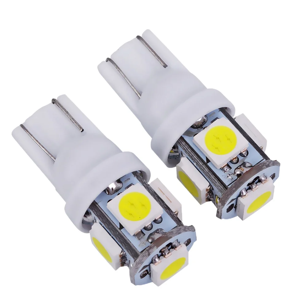 Car T10 5SMD 5050 LED car Light W5W T10 5led 194 W5W 168 Wedge Door Instrument Side Bulb Lamp