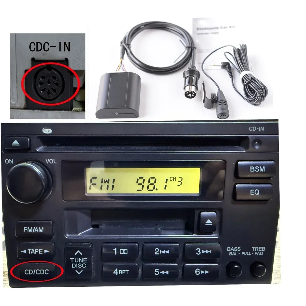 

Compatible-BT Cable Adapter Radio Stereo Music AUX In Module Fit For Hyundai Automobiles Electronics