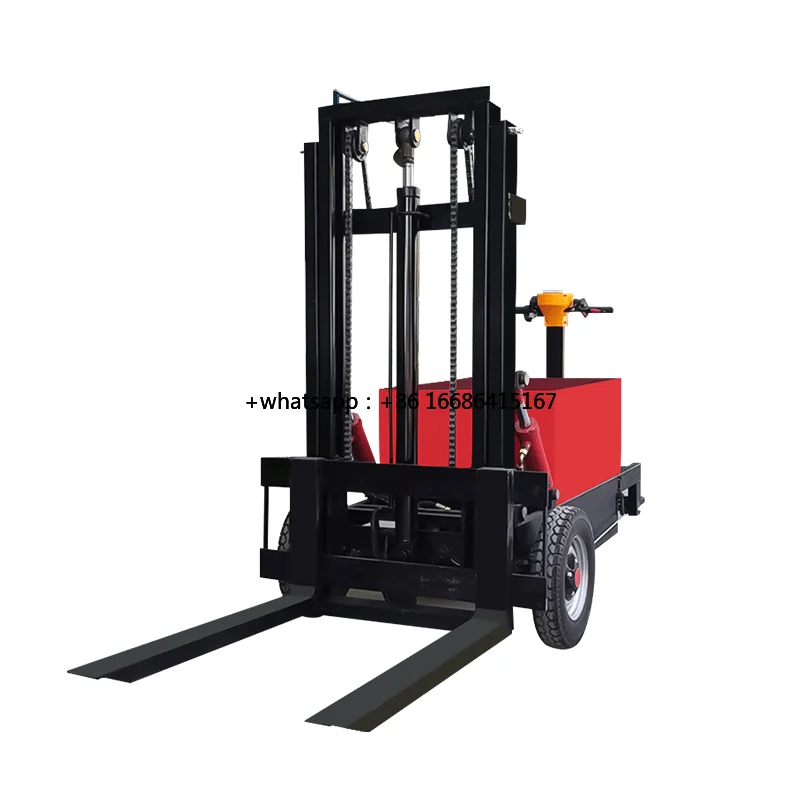 Small Electric Forklift Simple Station Driving & Lifting Warehouse Truck Unloading Handling Stacker Condition Employ