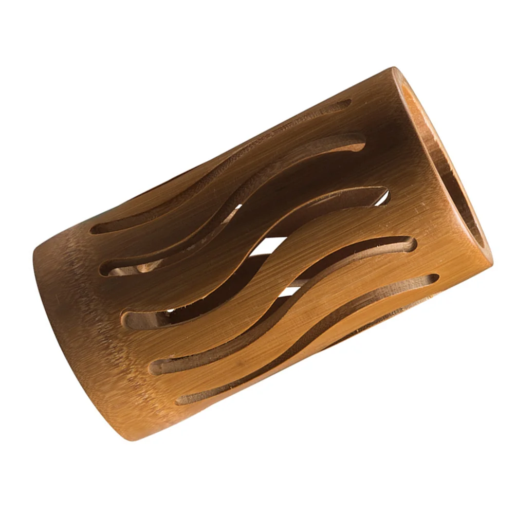 

Bamboo Pen Holder Hollow Out Design Desktop Organizer For Pencil Chopsticks Storage Desk Tidy Stationery Box