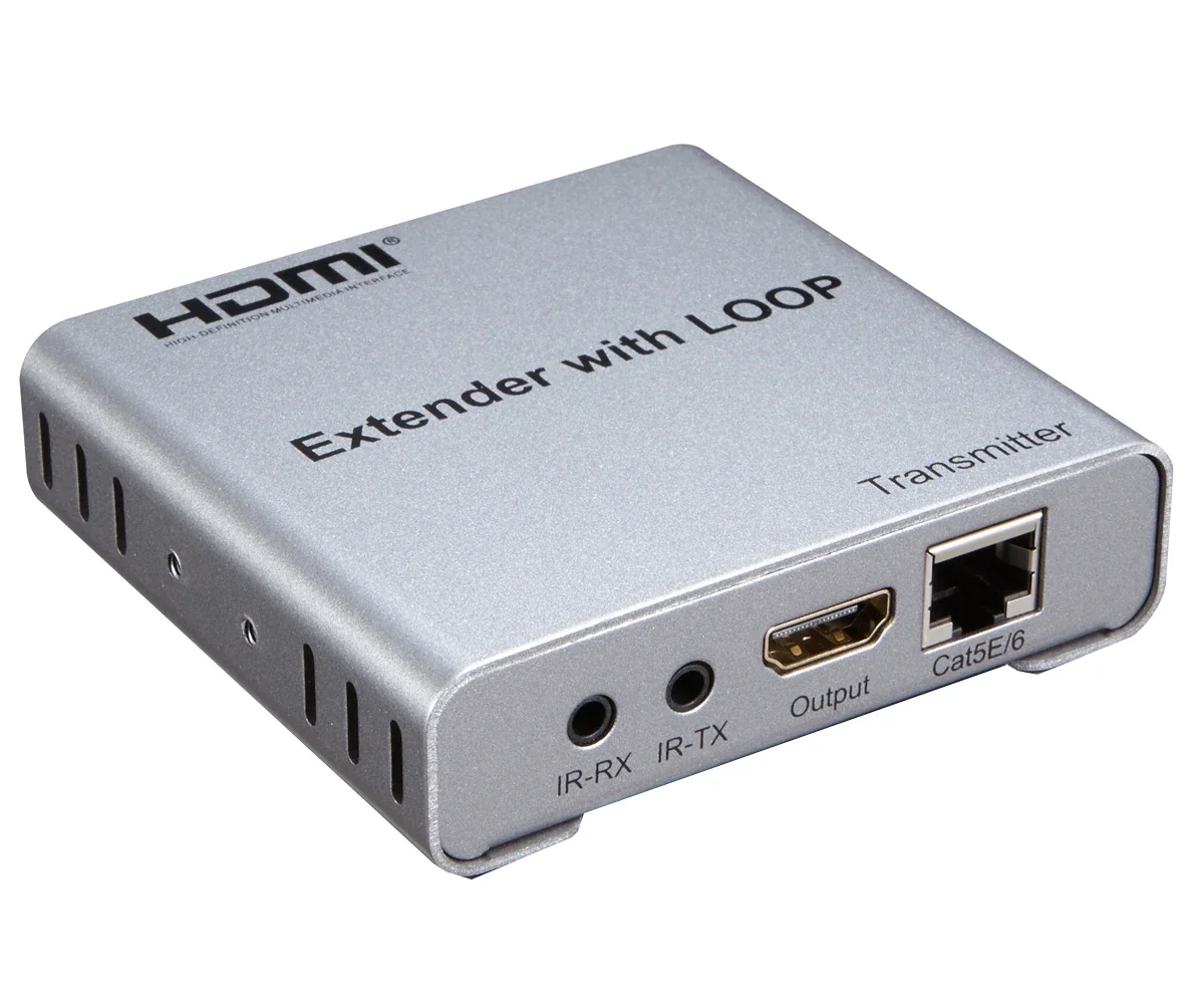 1080p 50m HDMI Extender mit Schleife ir von cat5e cat6 rj45 Ethernet Kabel Video Sender und Empfänger für Kamera PC zu überwachen