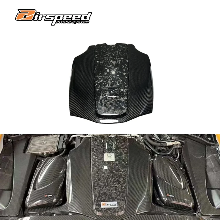 

Airspeed Dry Carbon Fiber Engine Hood Bonnet Carbon Engine Cover Car Accessories for Mercedes Benz AMG GT GTC GTR 4.0T