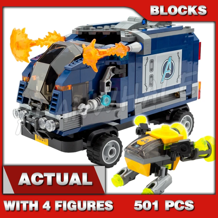 

501 шт. Super Fighter Revenger Truck Take-down Мотор-трейк Транспортные средства 11506 Строительные блоки игрушки, совместимые с моделью
