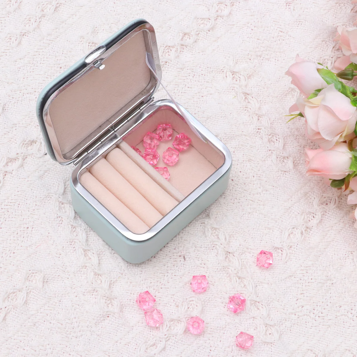 

Fashion Jewelry Box Jewelry Case Portable Storage Box Jewelry Containers Mini Jewelry Box