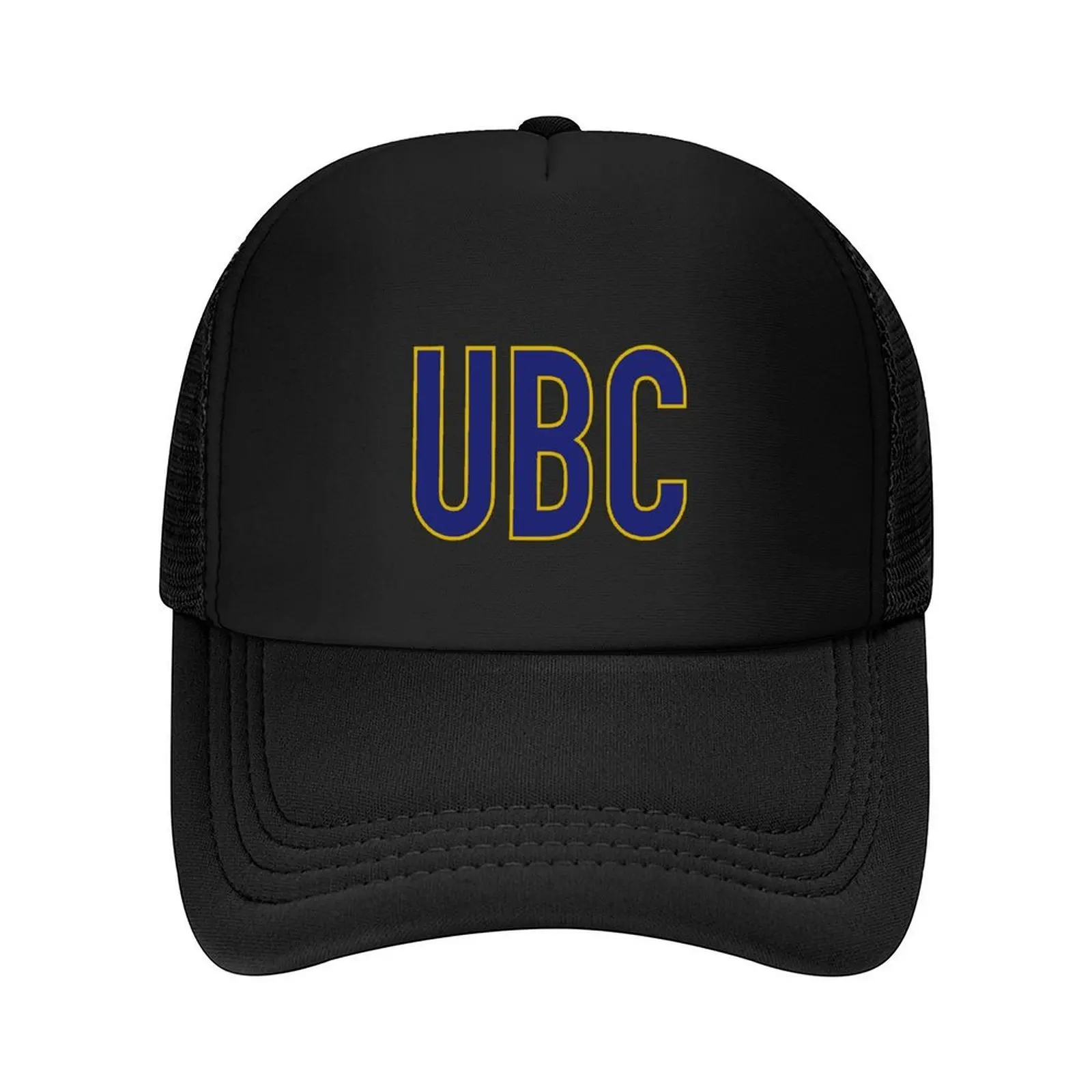 

UBC Lettering Yellow and Blue Baseball Cap Brand Man cap Golf derby hat sun caps Ladies Men's