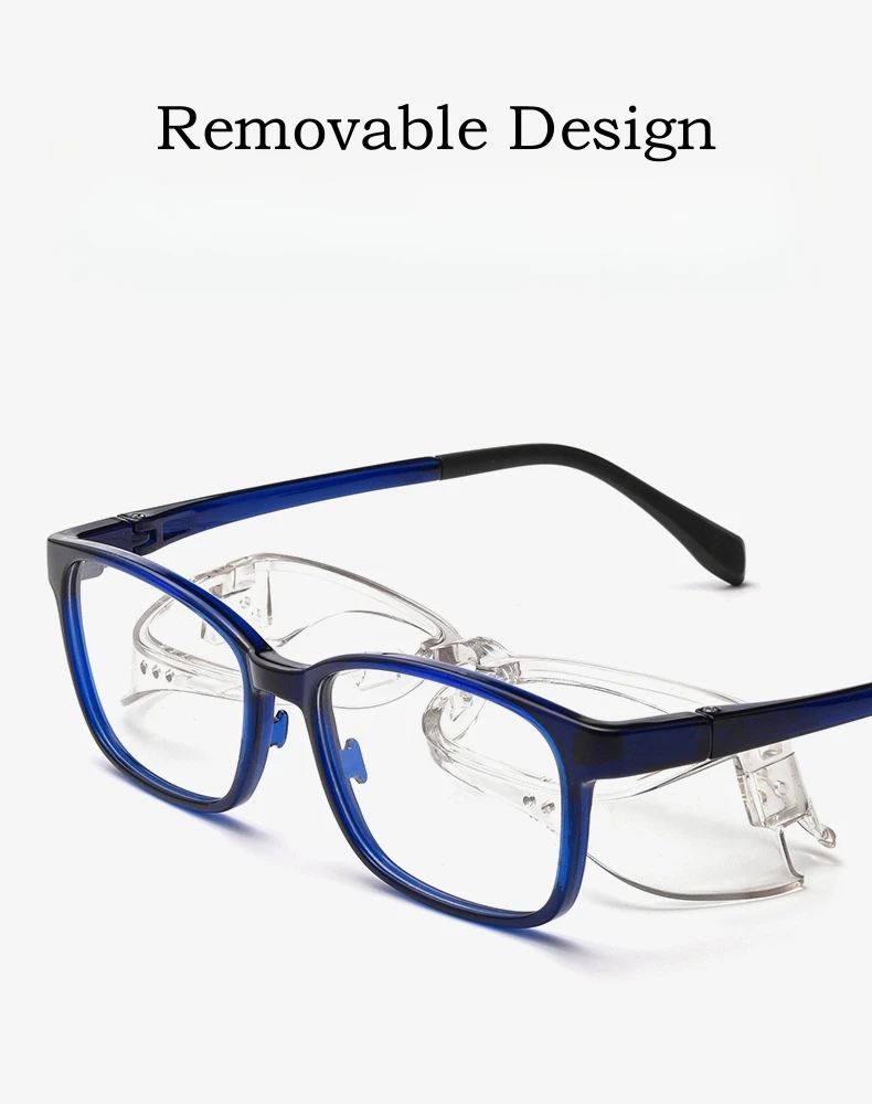 Yimaruili ultraleichte tr90 Anti-Schlag-Anti-Staub-Schutzbrille quadratische optische Brille Brillen fassungen Männer x91021l – Detail 4