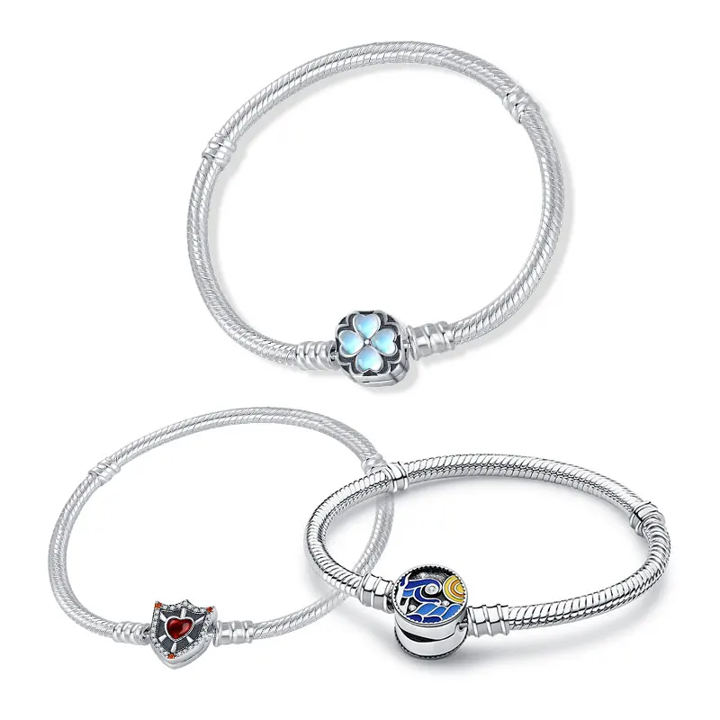

Summer 2024 New Bracelet Clover Star Shield Bracelet Women's Fashion Anniversary Gift Girl Jewelry Set
