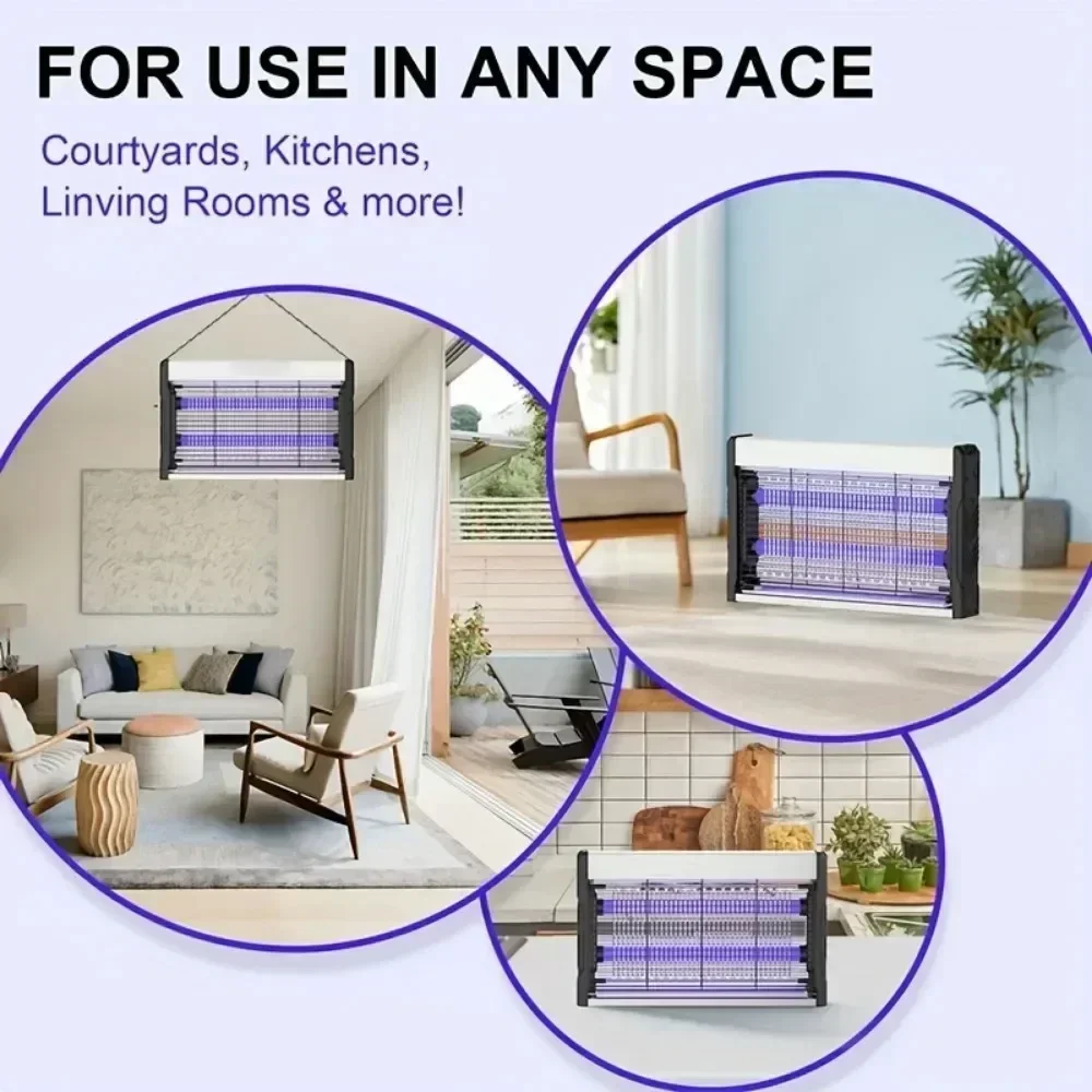 조이인레드 UV 모기 킬러 램프, 가정 호텔 레스토랑용 실내 파리 트랩, 걸이형 전기 해충 킬러 경제형