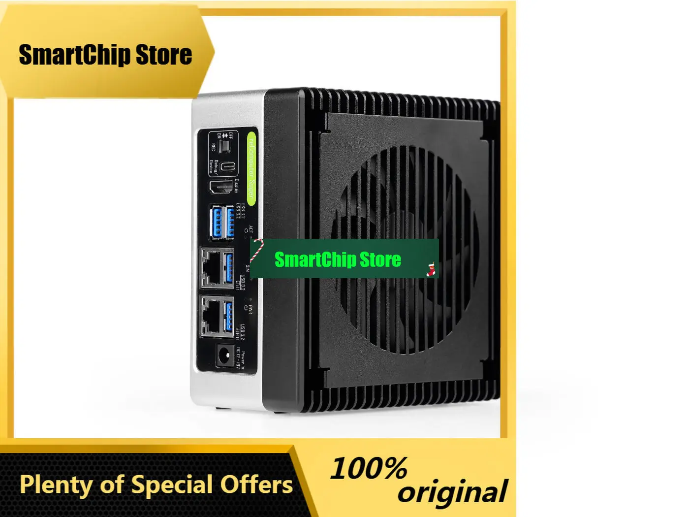 Computadora de IA de Vanguardia SmCpSeeed Studio ReComputer Super J4012 con NVIDIA Jetson Orin NX 16GB 157TOPS 8GB 117TOPS Wi-Fi BT LTE