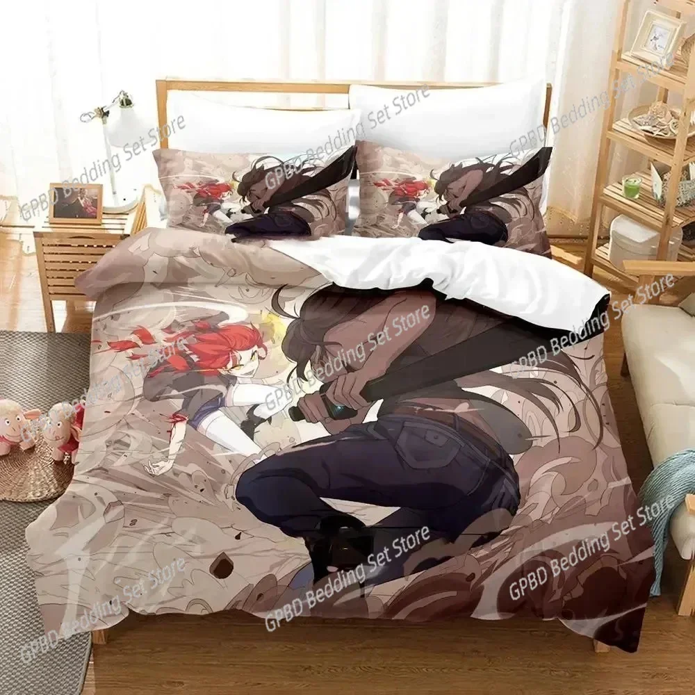 Anime Pixiv Fantasia T Comfortable Duvet Quilt Cover Pillowcase Bedding Set Children Bedroom Decoration Home Textile