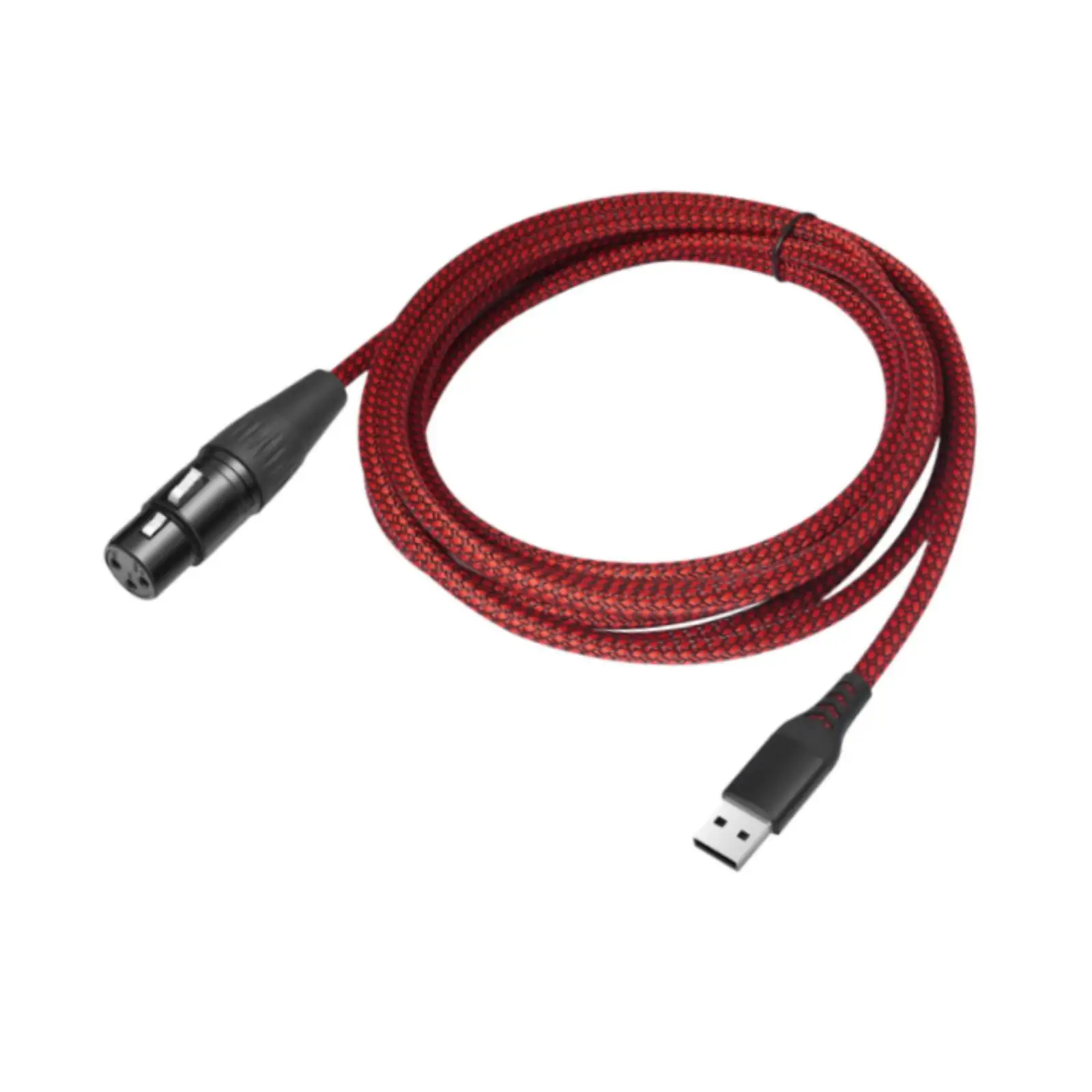 USB to XLR Female Audio Cable for Dynamic Mic Computer Recording Studio Converter Cord with Decoding Chip