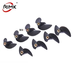 RC Boat M4 Two Blades Paddle With Screw Thread Nylon Propeller Positive(Reverse) Propelle For 4mm M4 Prop Shaft For  Boat Shaft