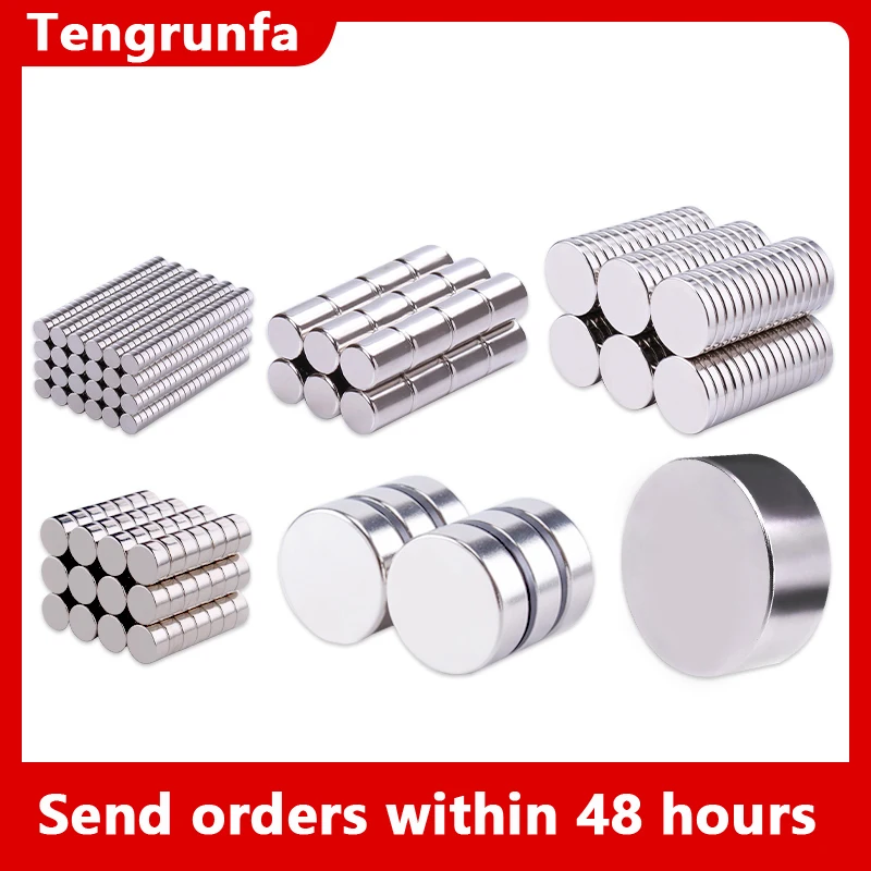 Super Strong Magnet 1x2 2x2 3x2 4x2 5x2 6x2 7x2  8x2 9x2 10x2 mm  Round Magnetic NdFeB Neodymium magnet Powerful Disc imanes DIY