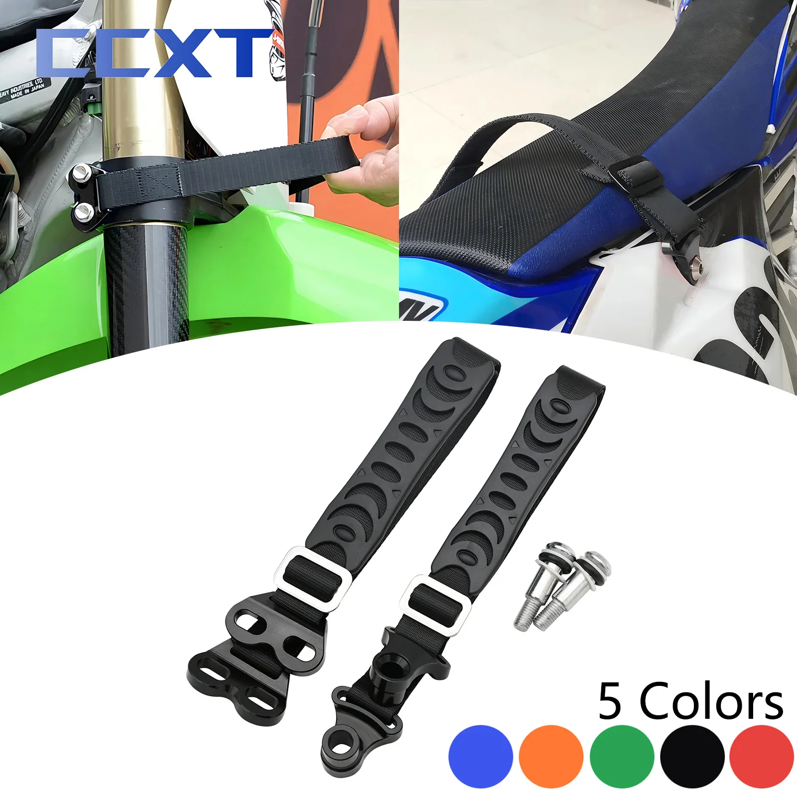 Передний и задний спасательный ремень для мотокросса, ремень для Kawasaki Honda Yamaha Suzuki KTM XC XCF XCW XCFW EXC EXCF SX SXF Universa