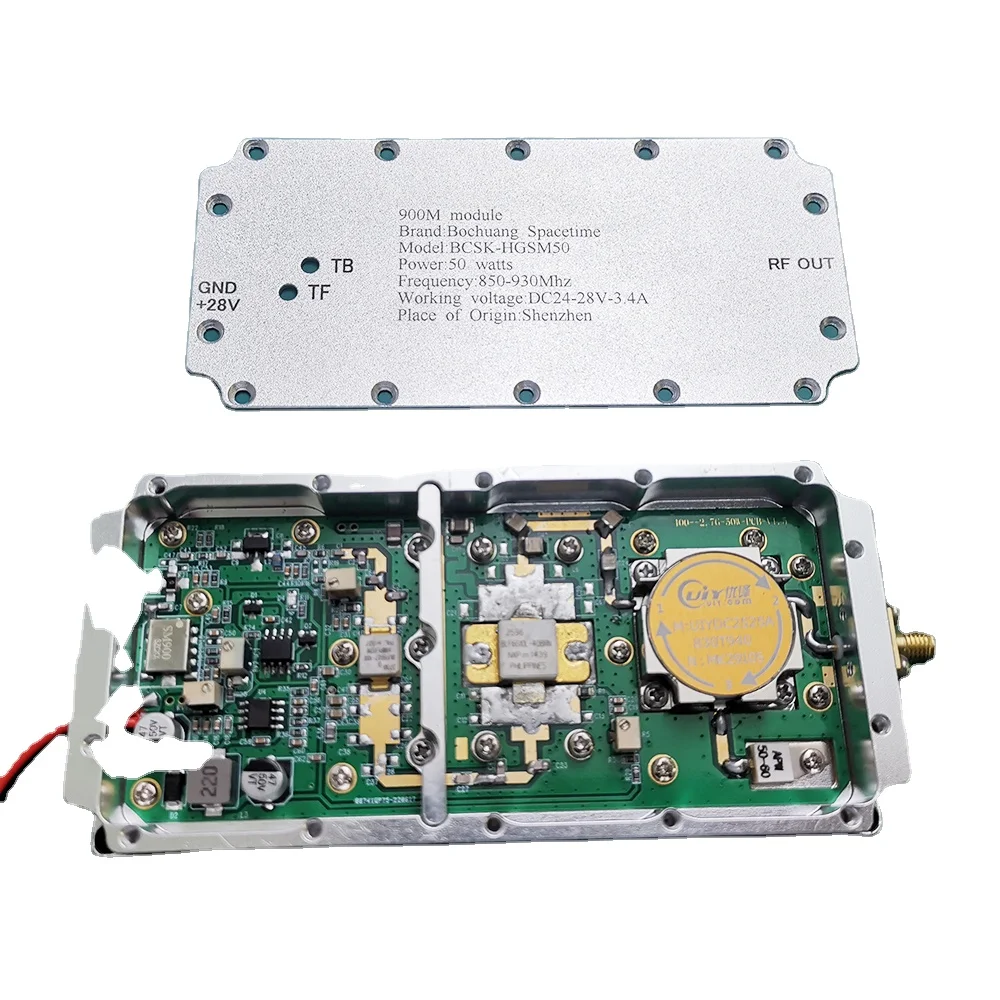 BCSK-HGSM50-50W RF Power Amplifier 850-930MHZ IGBT Chip With Built-in Isolator And High-performance Drone Interference Module