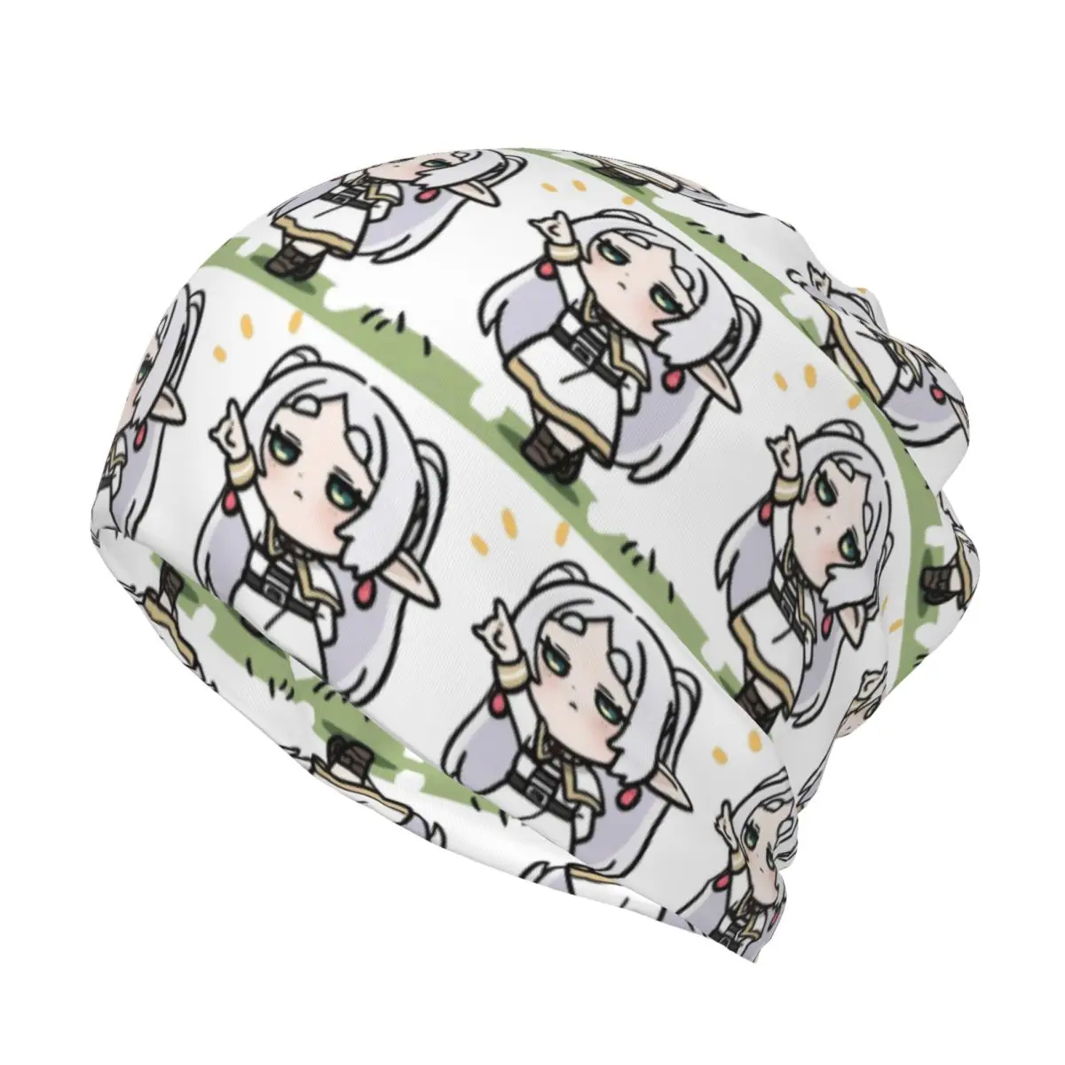 Frieren Chibi Frieren Beyond Journey's End Anime Bandana Neck Cover Mask Scarf Headwear Beanies Hat for Men Women Adult Washable