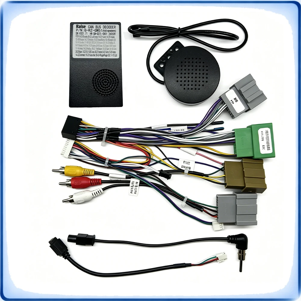 

16-Pin CAN Bus Decoder Wiring Harness Adapter Cable for Android Car Radio, Fit Chevrolet Spark Encore