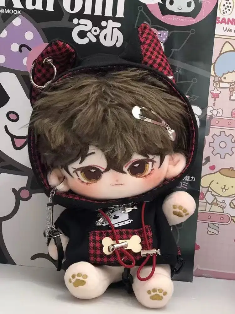 Actie Animatie Cosplay Hoodie Pakken voor 20 cm Katoenen Poppen Schattige Kleine Wolf Kleding Set Cartoon Hond Trendy Capuchon Trui Geschenken