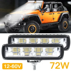 18W Car Working Light Bar 6LED Car Lights LED Lamp Beads Auto Motorcycle Truck Tractor Trailer Off-Road Headlight