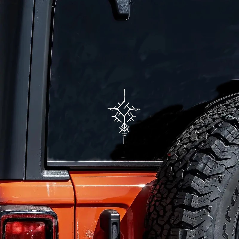 

Hand-Carved Viking Rune Vinyl Decals - Self-Adhesive & Removable Car Decor JPX373
