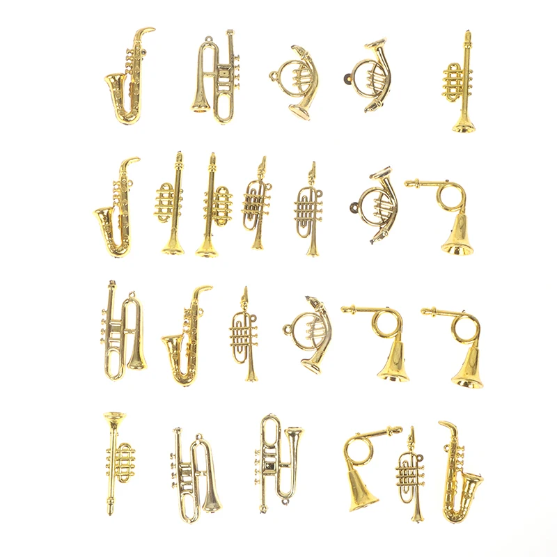 【BS】มินิ กีตาร์ ไวโอลิน ทรัมเป็ต ตุ๊กตาเครื่องดนตรี ตุ๊กตาดนตรี บ้านตุ๊กตา บาร์ตุ๊กตา