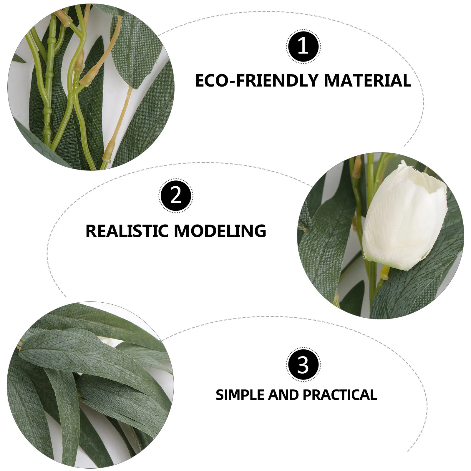 

1pc Artificial Flower Vine Decorative Rattan Plants Wall Hanging Kitchen Bedroom GreenPlantsLeaves Wedding