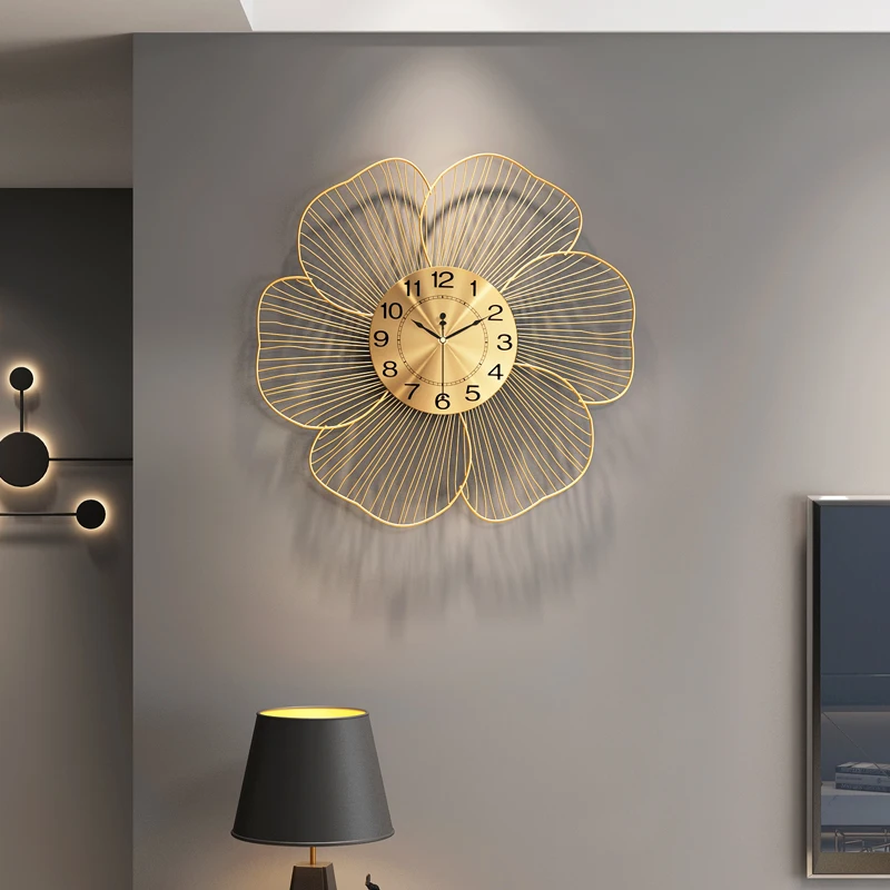 

Art LivingRoom Wall Clock Home Gaming Large Luxury Wall Clock Unique Design Mecanismo Reloj Pared Furniture Home
