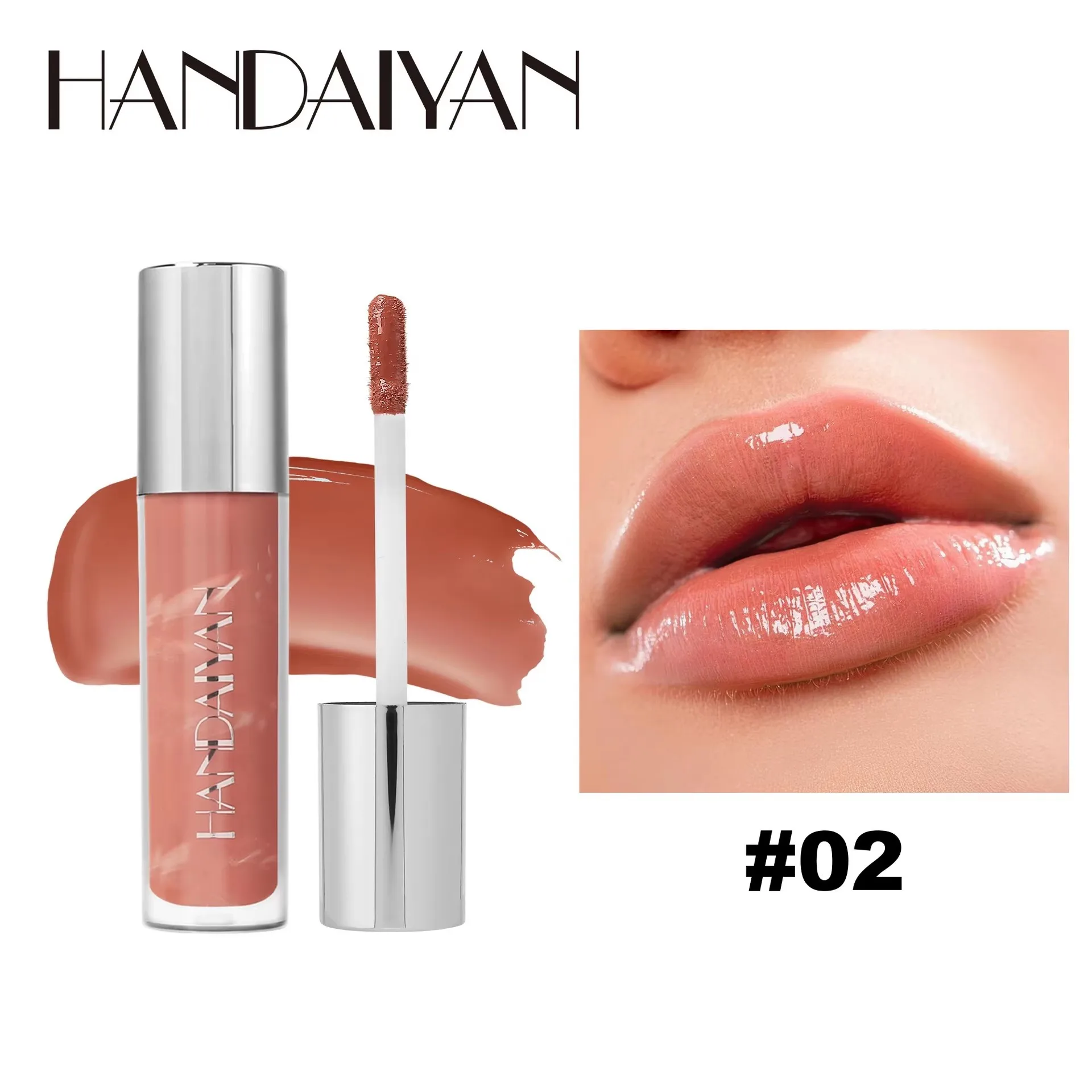 6 Color Moisturizing Lip Gloss Non-fading Waterproof Liquid Lipstick Easy Color Natural Lip Stain Lip Makeup Care Cosmetic.