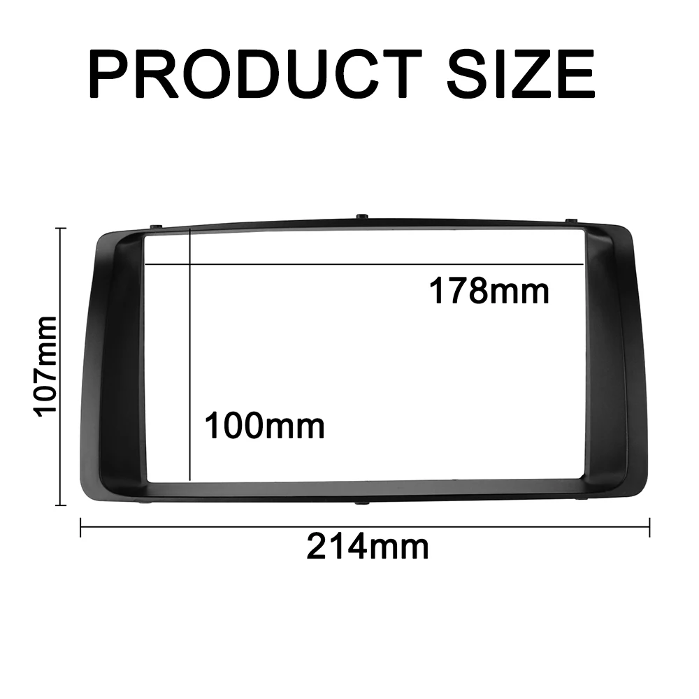 Double Din Fascia for TOYOTA Corolla Headunit Radio CD DVD Stereo Panel Dash Mount Install Trim Kit Frame