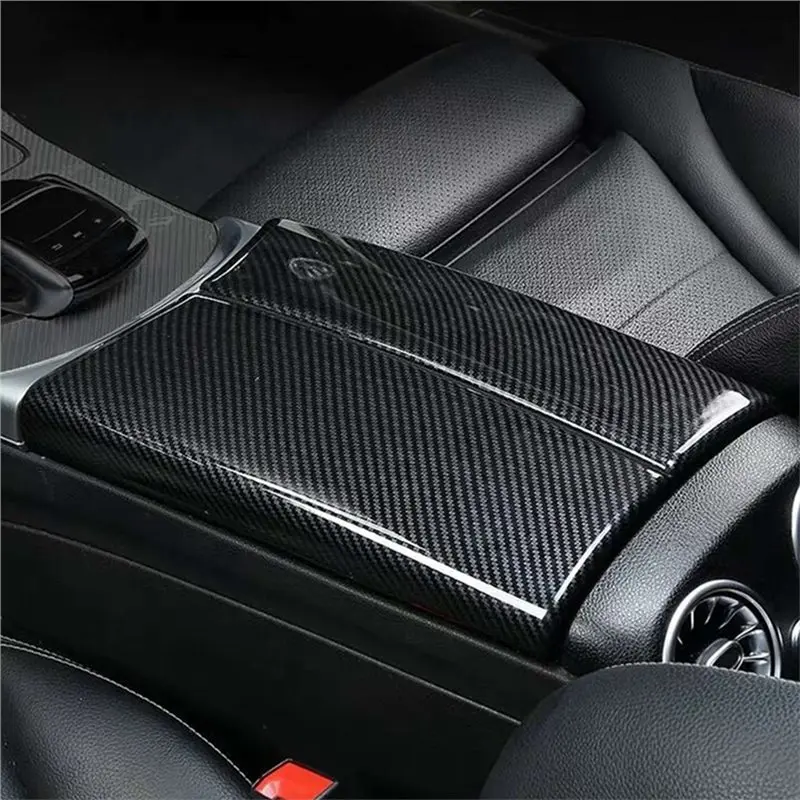 Top-Rated Storage Box Cover 1 Pair For C-Class W205 15-21 X253 GLC 250 16-22 Car Center Console Armrest Box Trim P