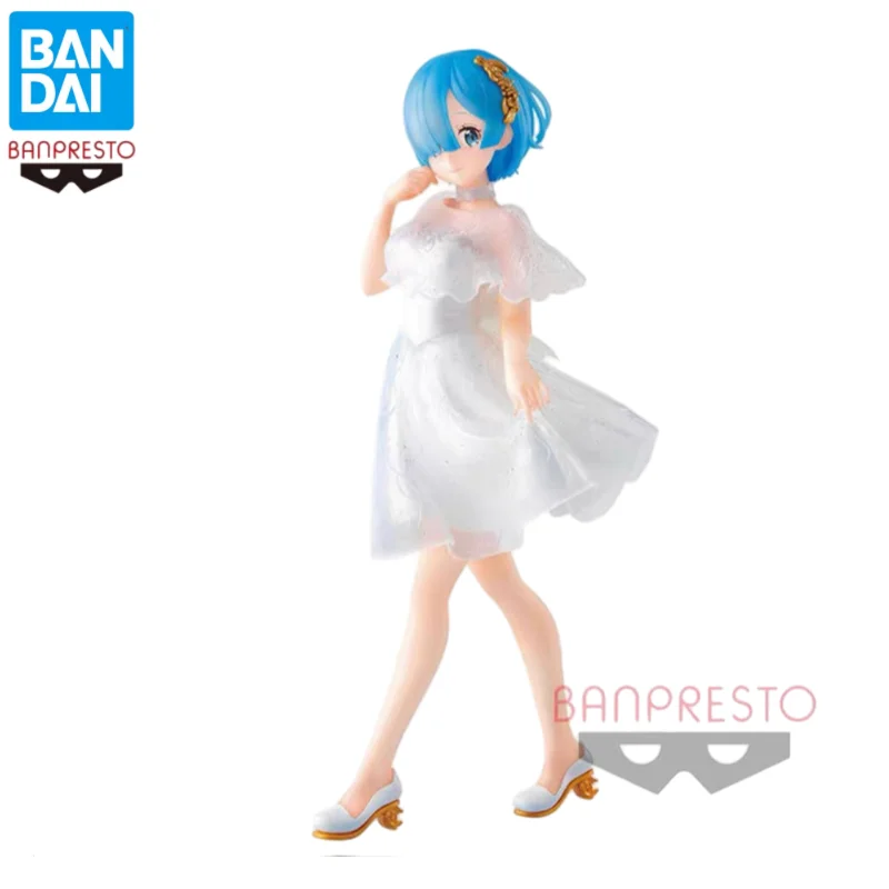 Em estoque bandai original banpresto zero começando a vida em outro mundo rem figura de ação modelo boneca nova caixa garagem