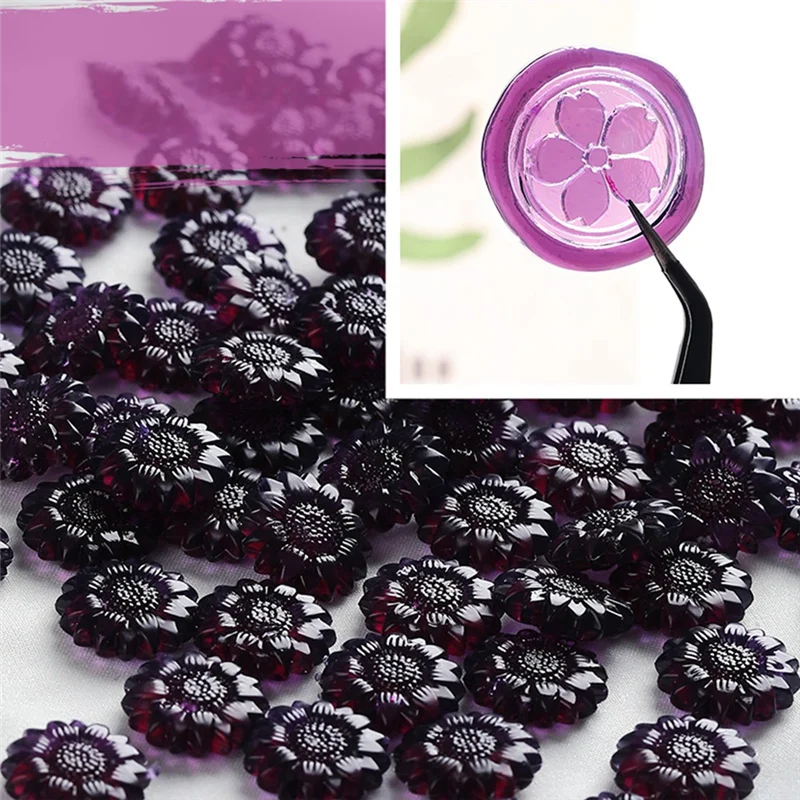 A59E-Sunflower полупрозрачный лак из частиц воска DIY свадебное приглашение ручной учет поздравительная открытка материал для украшения