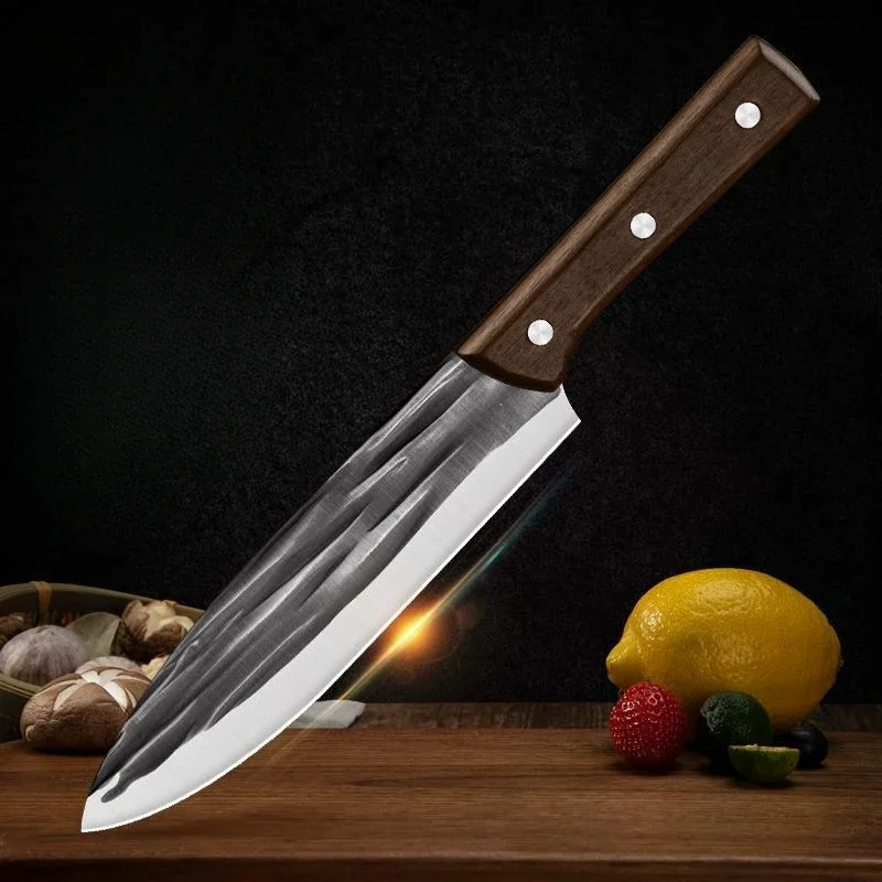 Thickened Hand-forged Chef's Knife Ultra-fast and Sharp Household Meat Cleaver Kitchen Special Knife Beef Knife