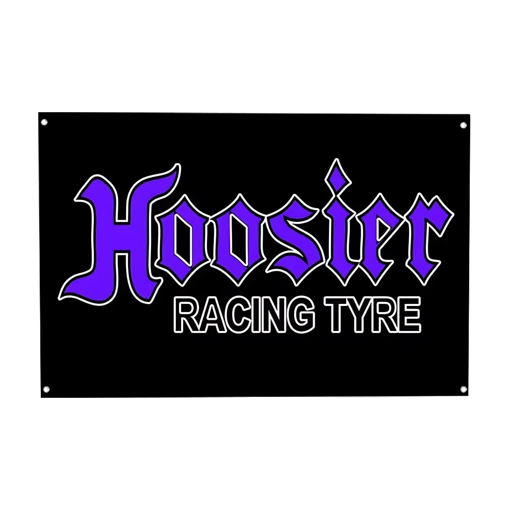 Hoosier Racing Tire Flag Flag Polyester Printed Flags for Room Garage Decor