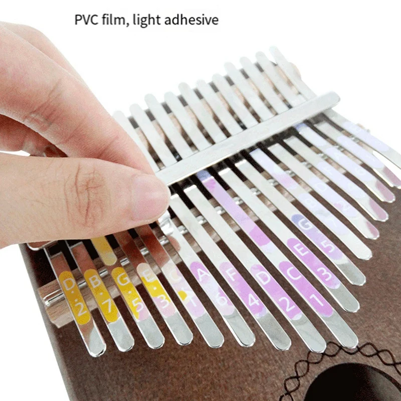 5Pcs Kalimba 21 Keys Sticker Thumb Piano Decals Keyboard Instruments Spare Parts Accessories Parts For Beginner Learner