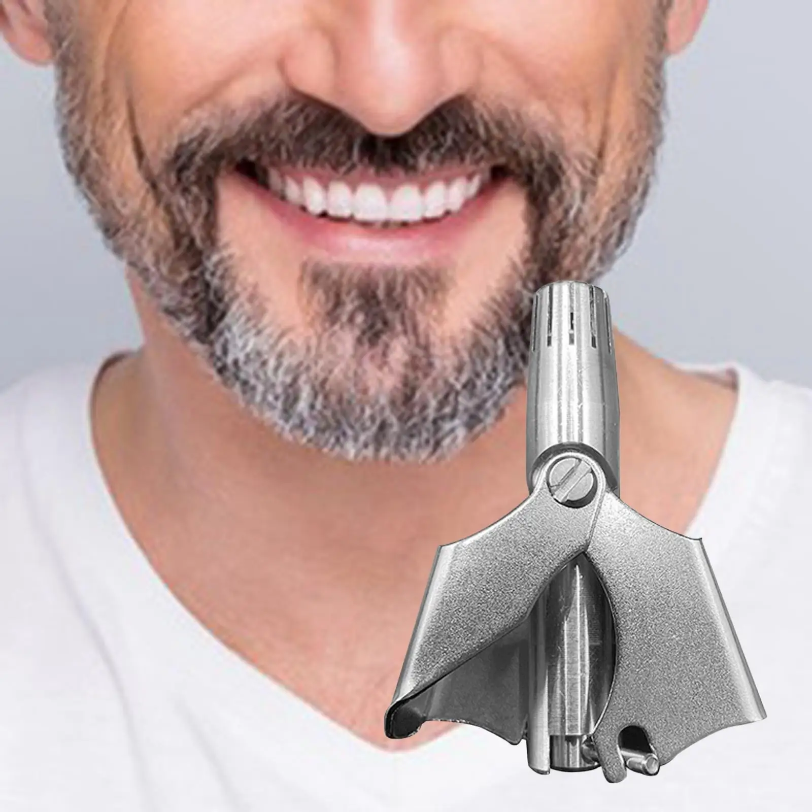 

Sleek Nose Hair Trimmer Set with Protective Case - Grooming Tool for Men
