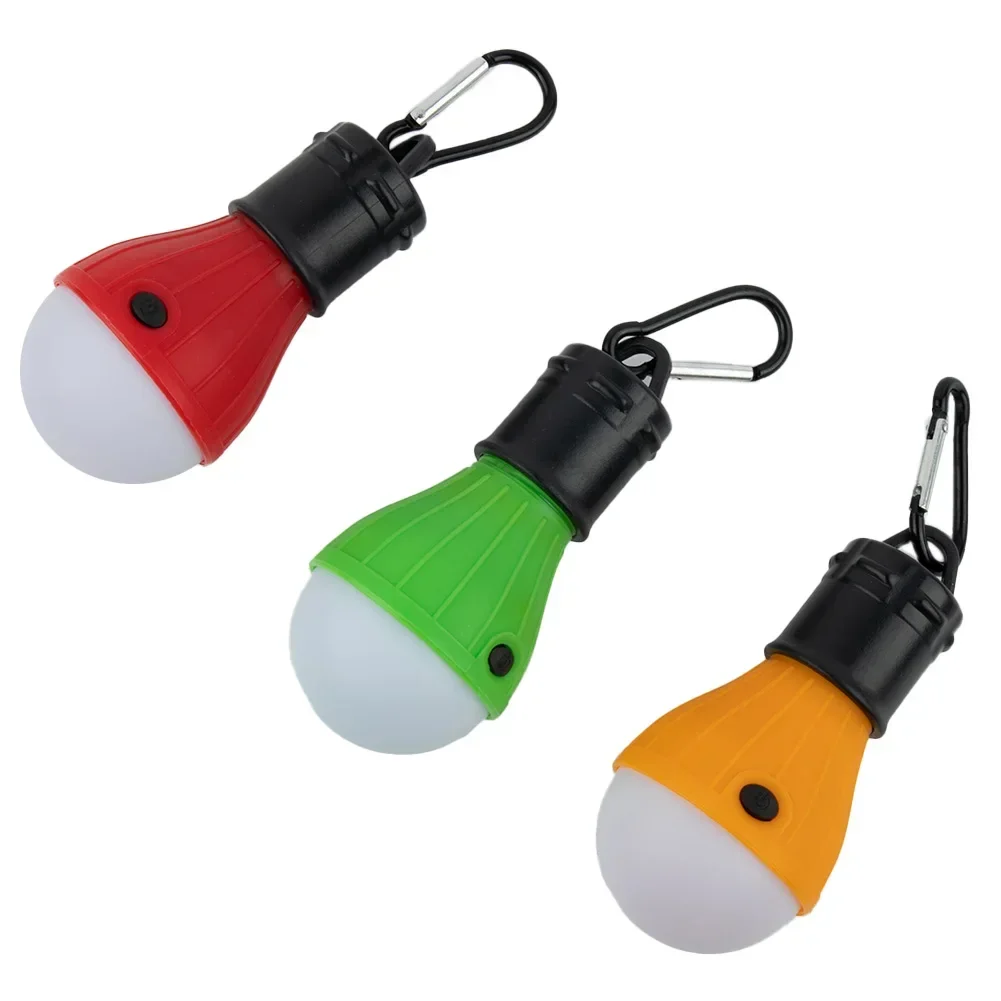 LED Camping Lantern Tent Lamp Light Bulb Emergency Light Waterproof Portable Adventure Hanging Flashlight AAA Batteries Powered