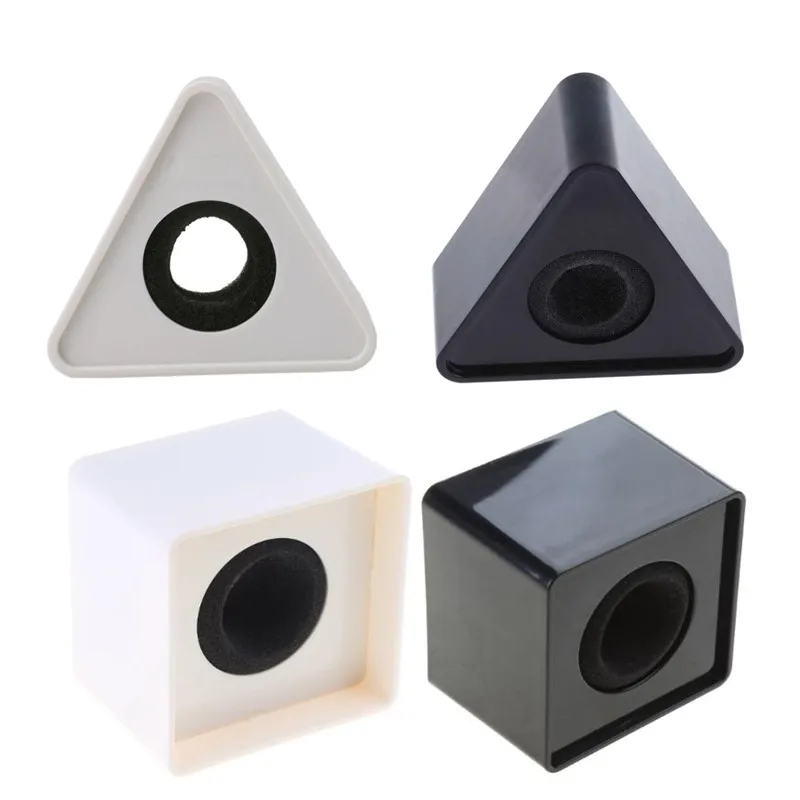 1 unidad ABS triángulo cuadrado en forma entrevista KTV micrófono Logo bandera estación alta calidad