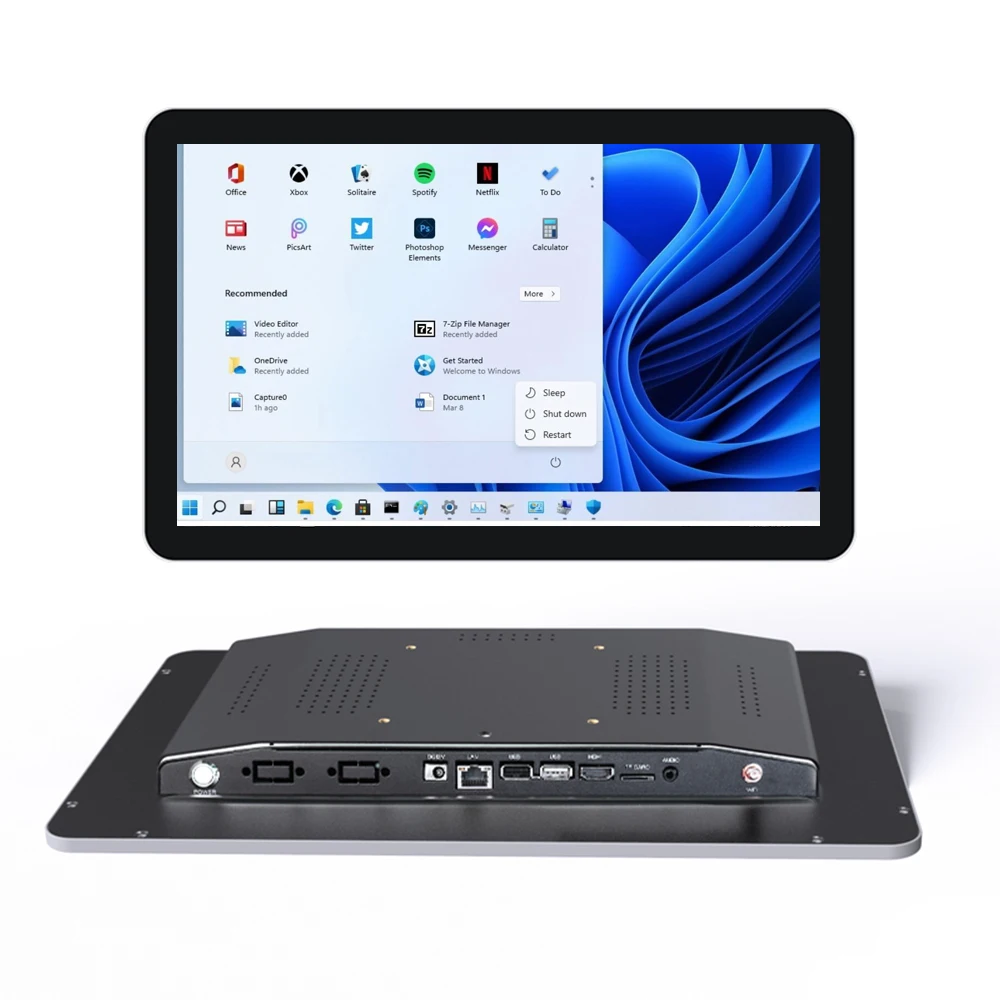 

Touchwo Compatible 15.6/18.5/21.5/23.8 Inch Capacitive Touch Screen Industrial Glass Display USB Port Restaurant